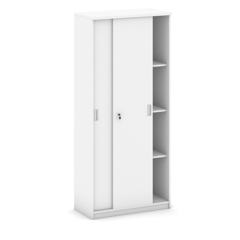 B2B Partner Szafa przesuwna Mirelli A+, 800x400x1800 mm, biały 437447