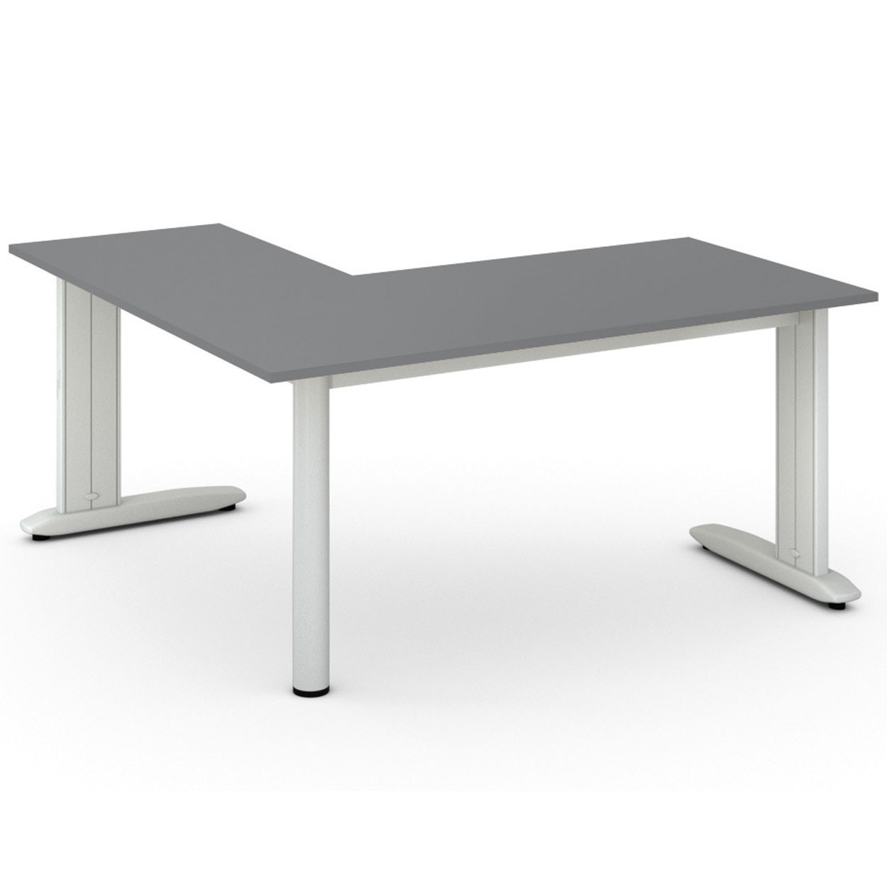 B2B Partner Biurko Flexible L 1600 x 1600 mm, antracyt 468277