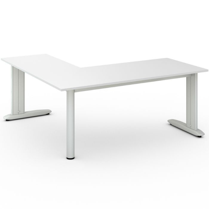 B2B Partner Biurko Flexible lewy 1800 x 1800 mm, biały 468264