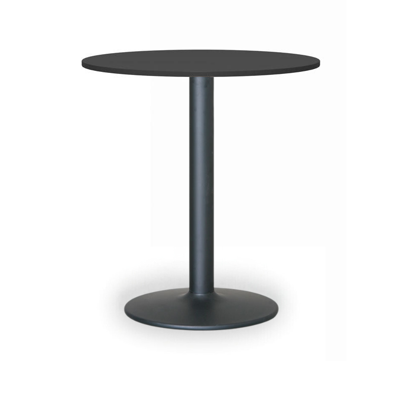 B2B Partner Stolik wysoki Filip II, średnica 800 mm, czarna podstawa, płyta antracyt 423219