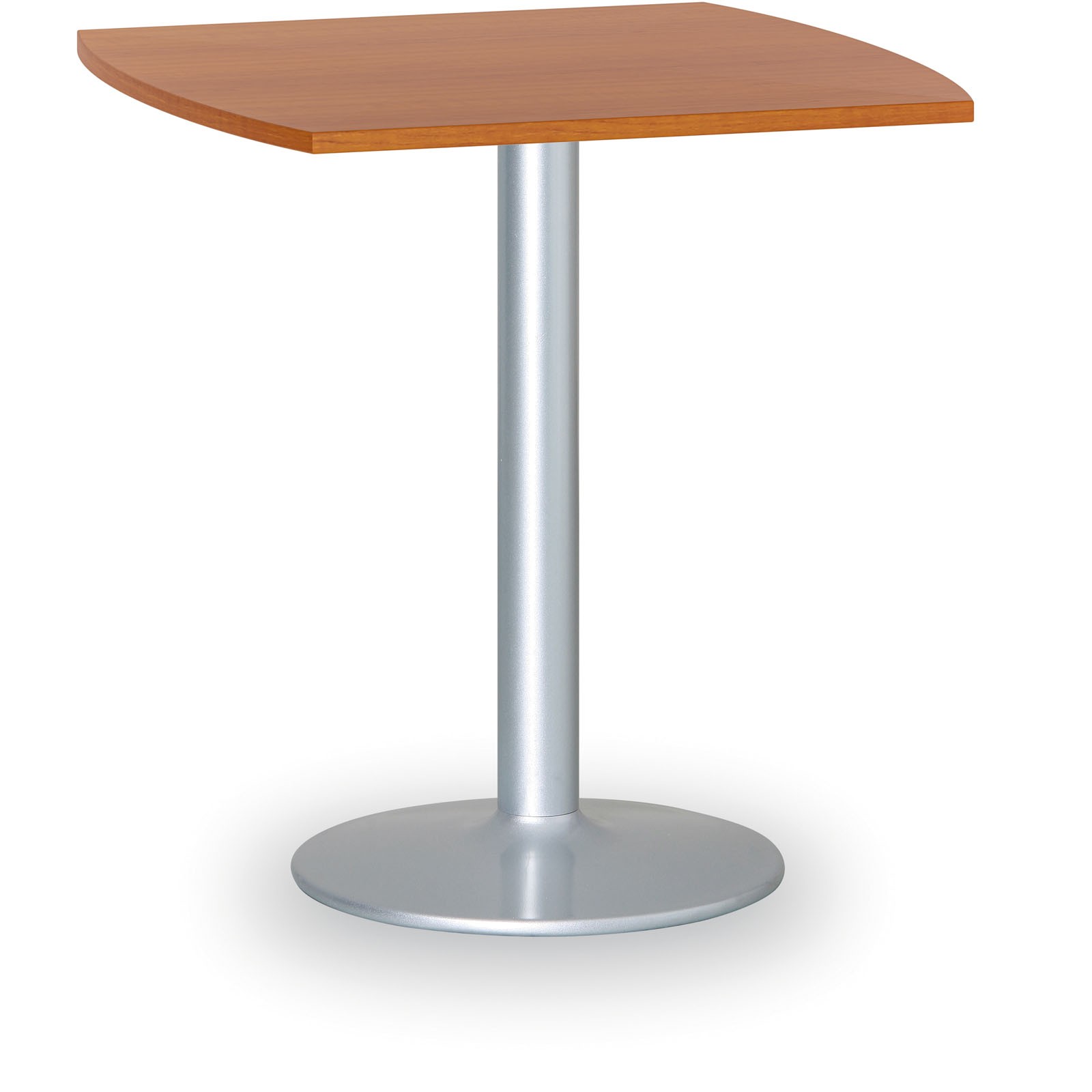 B2B Partner Stolik wysoki Filip II, 660 x 660 mm, szara podstawa, płyta czereśnia 423263