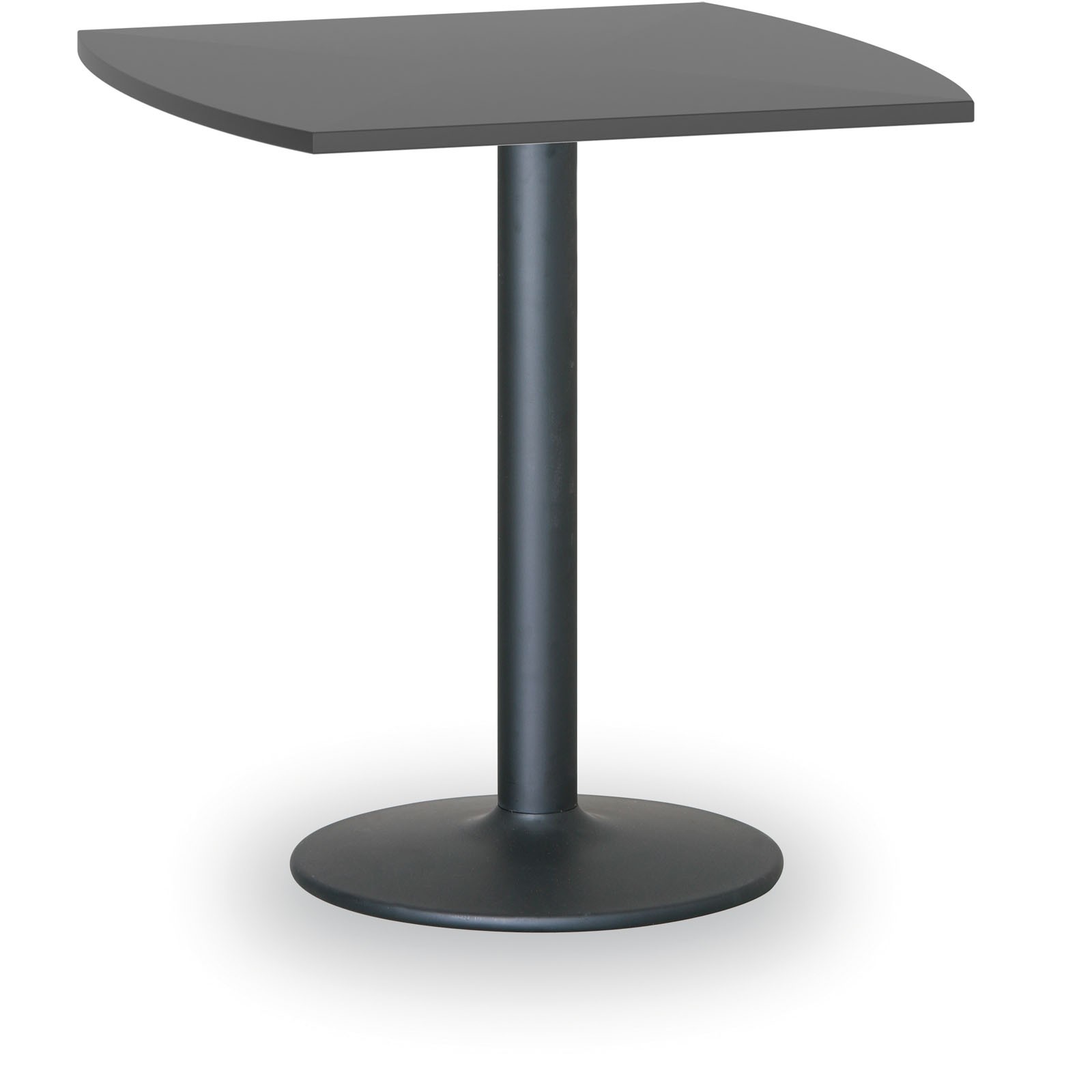 B2B Partner Stolik wysoki Filip II, 660 x 660 mm, czarna podstawa, płyt antracyt 423275
