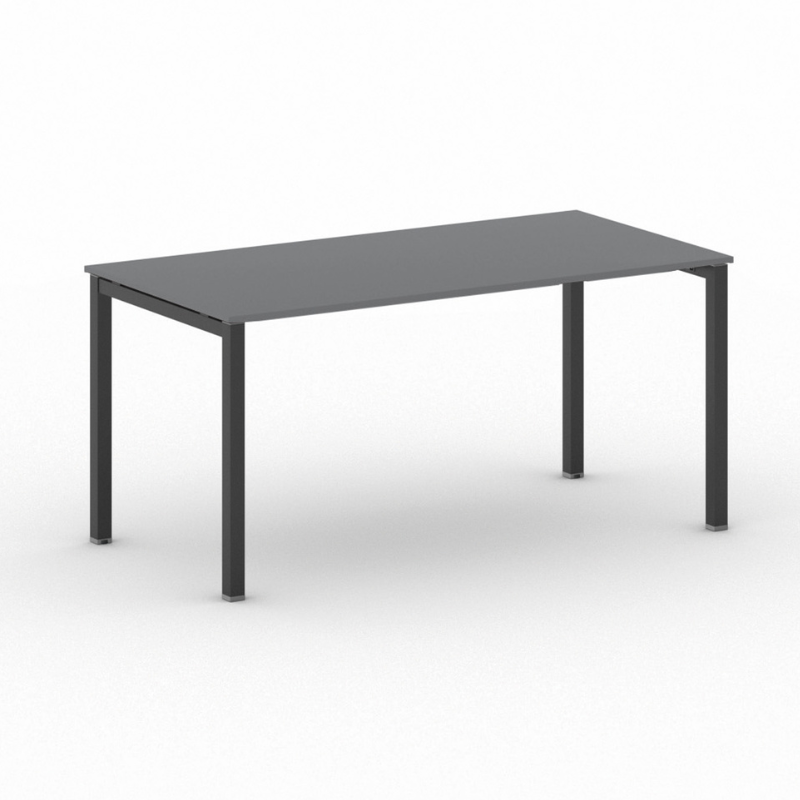 B2B Partner Stół Square 1600 x 800 x 750 mm, antracyt 499448