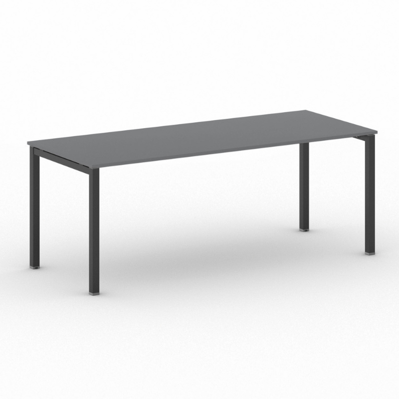 B2B Partner Stół Square 2000 x 800 x 750 mm, antracyt 499464