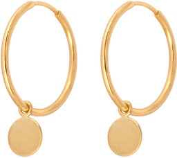 Złote kolczyki 585 koła prezent grawer pudełko