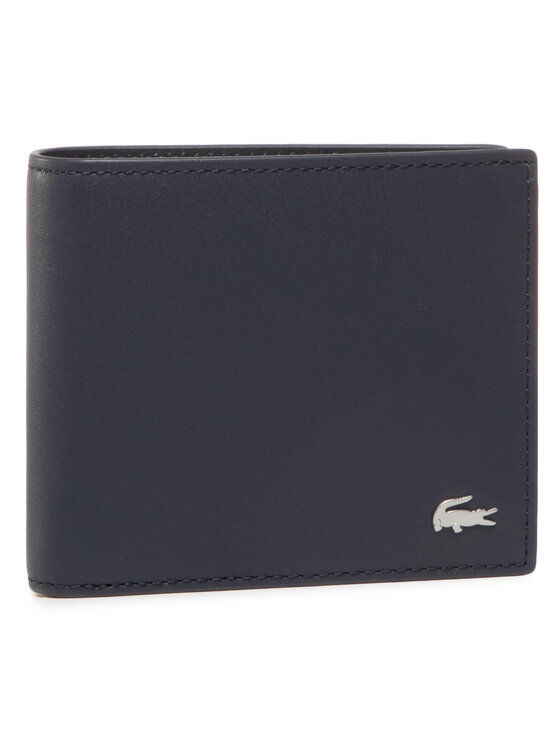 Lacoste Duży Portfel Męski Small Billfold NH1115FG Granatowy