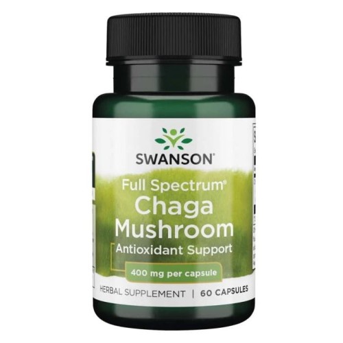 Swanson - Full Spectrum Chaga Mushroom, 400mg, 60 kapsułek