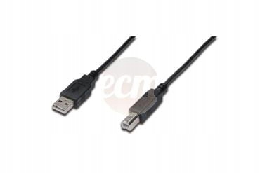 Фото - Кабель ASSMANN Kabel połączeniowy USB 2.0 Typ USB A/USB B, M/M czarny 1m AK-300102-010-S 