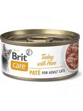 Brit Care Kot Care Cat Turkey with Ham Mokra karma z indykiem i szynką 70g