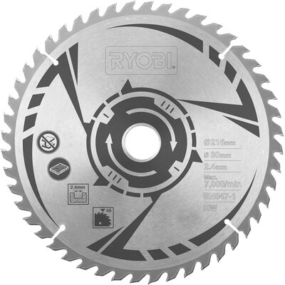 RYOBI Tarcza widiowa 48 zęby 216mm 30mm SB216T48A1 (5132002620 / 4892210121752)