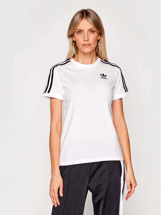 Adidas T-Shirt 3 Stripes Tee GN2913 Biały Regular Fit