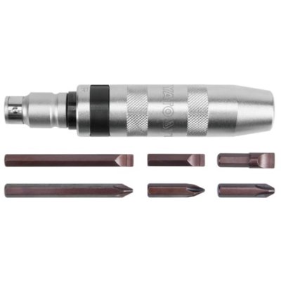 YATO wkrętak UDAROWY Cr-V + 6 BITÓW YT-2801