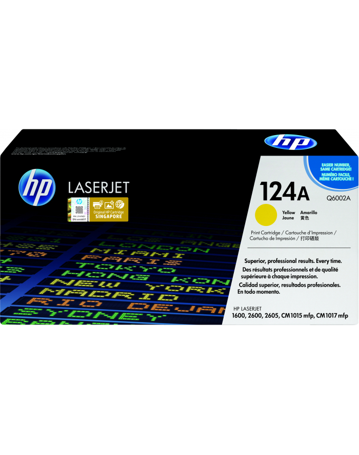 Hewlett-Packard HP Toner Żółty HP124A=Q6002A 2000 str Q6002A