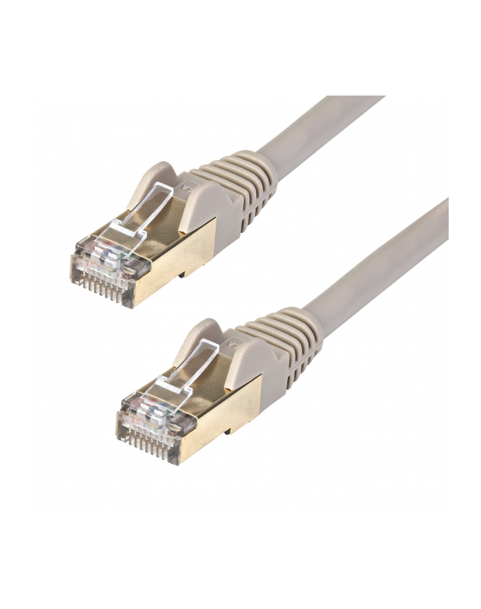 Startech.COM 7M CAT6A ETHERNET CABLE - GREY RJ45 SHIELDED CABLE SNAGLESS - PATCH CABLE - 7 M - GREY  (6ASPAT7MGR)
