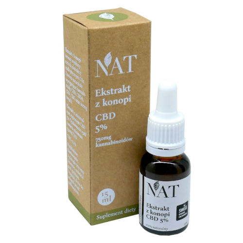 NAT NAT Olejek konopny 5% CBD 15ml 21NACOLE05