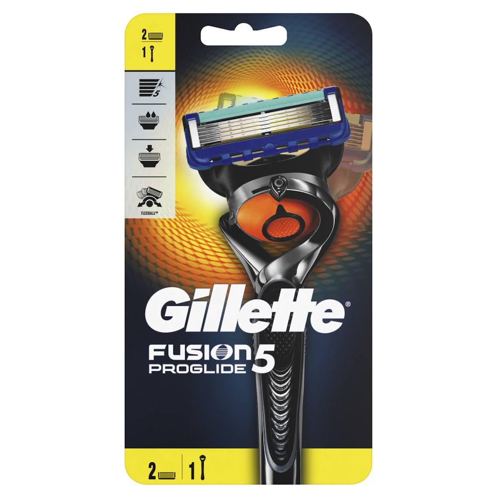 Gillette Maszynka do golenia + 2 wymienne wkłady - Fusion Proglide Flex Ball