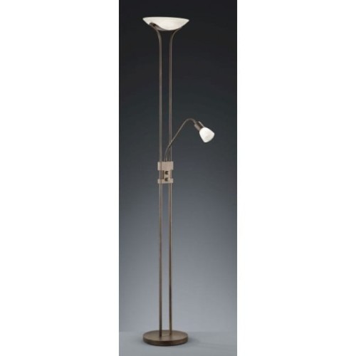 Trio Leuchten Klasyczna lampa podłogowa rdza zawiera LED - Santo II