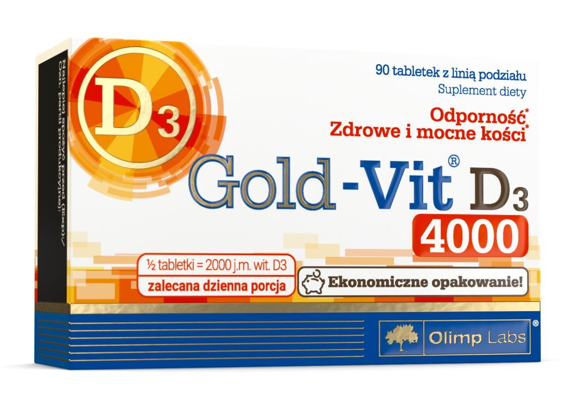 Zdjęcia - Witaminy i składniki mineralne Olimp Gold-Vit D3 4000, 90 tabletek 