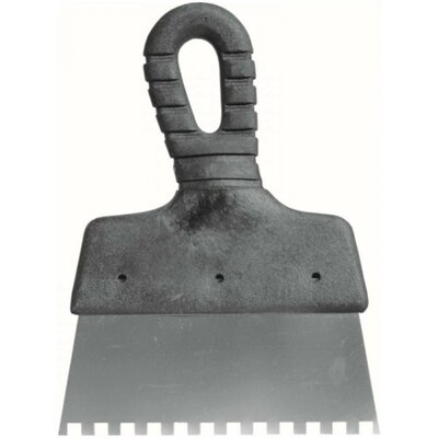 Dedra Szpachelka zębata stal nierdzewna kwasoodporna do kleju 250 mm ząb 8x8 rączka plastikowa ZP250n/8 zp250n8