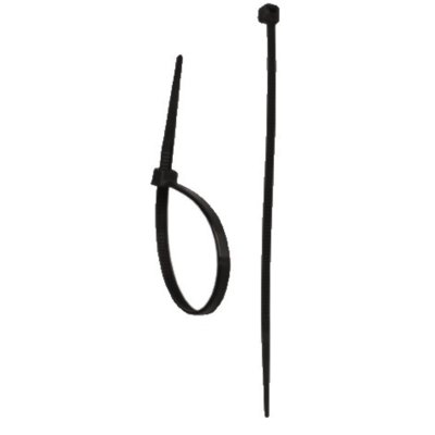 Dedra Opaska zaciskowa 9x610mm czarna 25 sztuk 11C90611