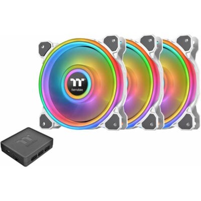 Thermaltake Riing Quad 14 RGB TT Premium Edition 3-pack + HUB Białe CL-F101-PL14SW-A CL-F101-PL14SW-A