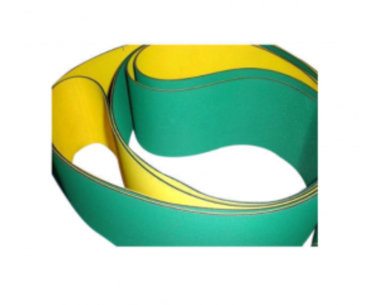 Pas Płaski Napędowy 800x50 Żółto/Zielony Do Maszyn