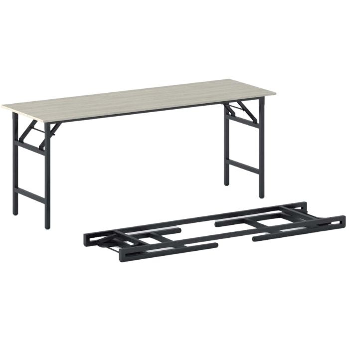 B2B Partner Stół konferencyjny FAST READY z czarnym stelażem, 1700 x 500 x 750 mm, naturalny dąb 499562