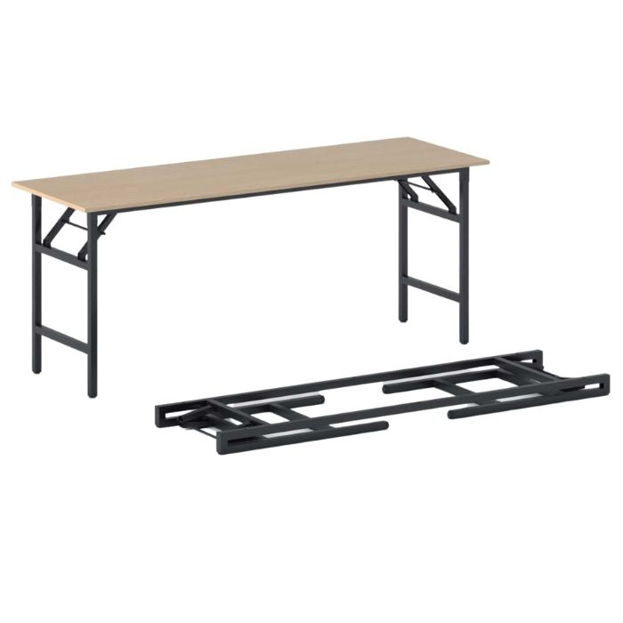 B2B Partner Stół konferencyjny FAST READY z czarnym stelażem, 1700 x 500 x 750 mm, buk 499530