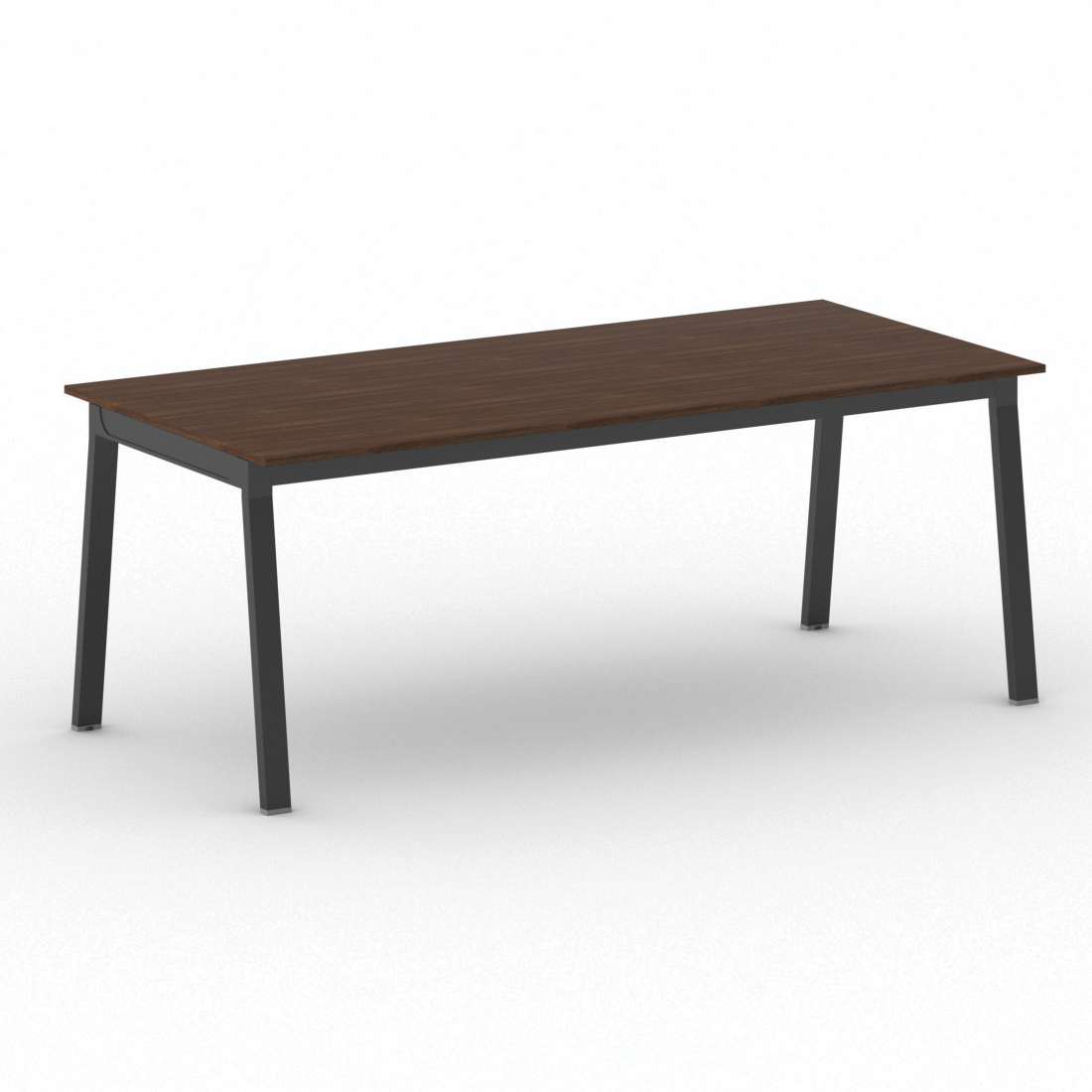 B2B Partner Stół PRIMO BASIC z czarnym stelażem, 2000 x 900 x 750 mm, orzech 499348