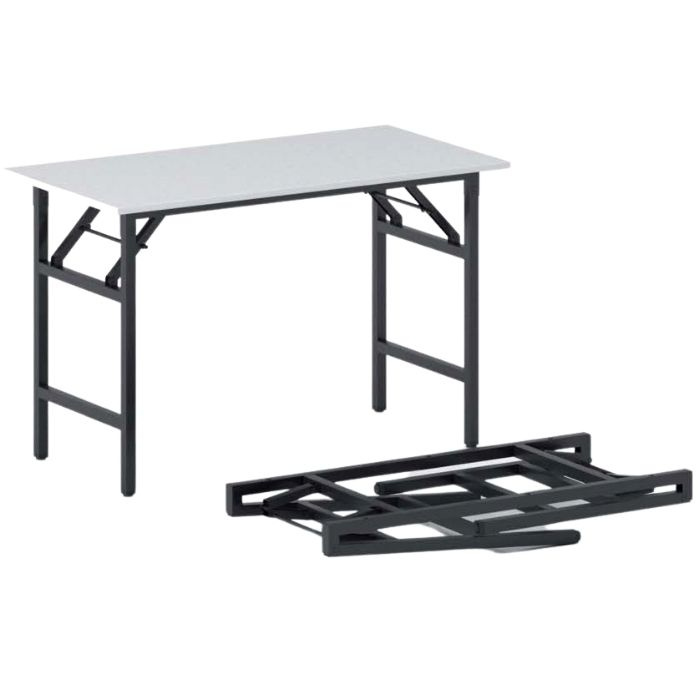 B2B Partner Stół konferencyjny FAST READY z czarnym stelażem, 1100 x 500 x 750 mm, biały 499526
