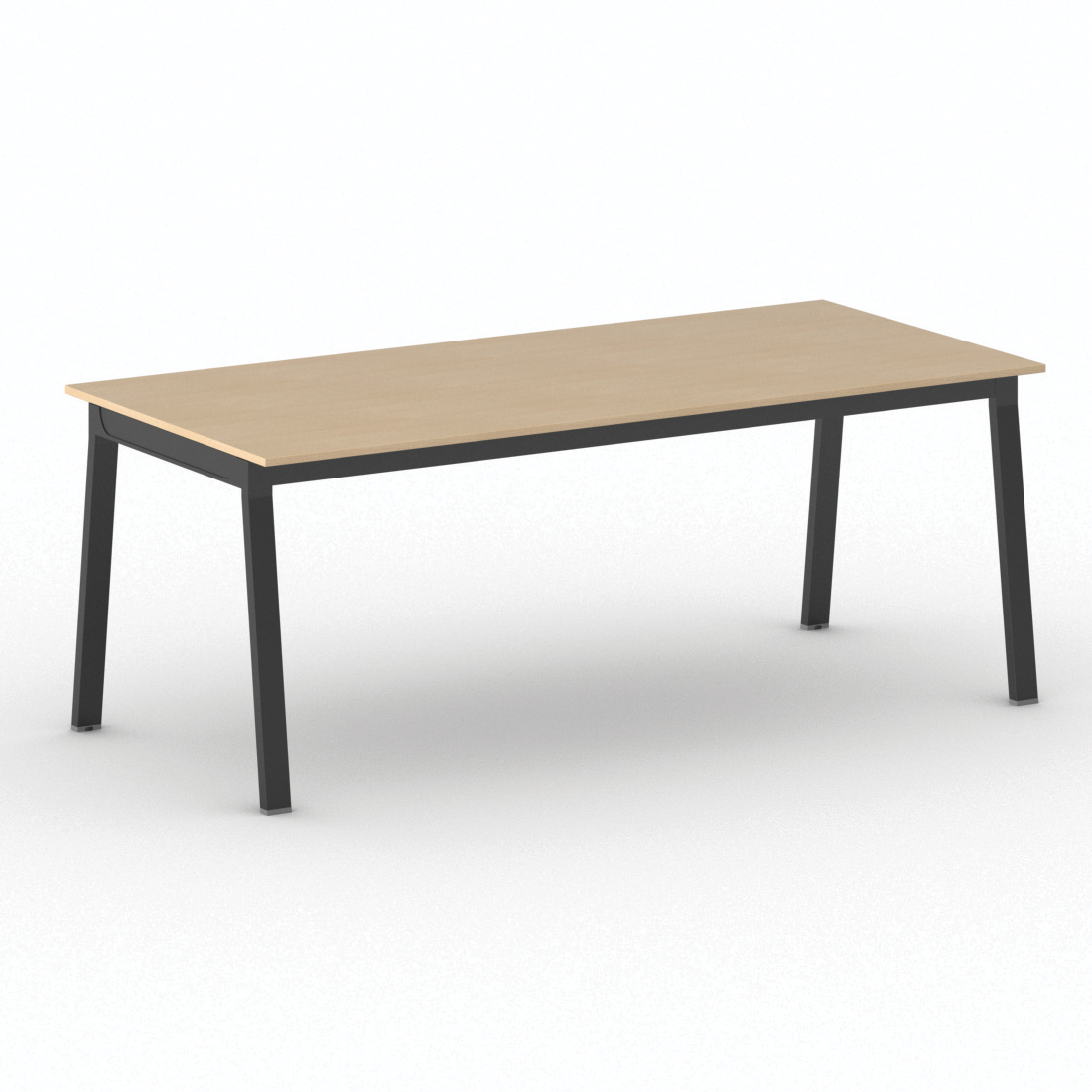B2B Partner Stół PRIMO BASIC z czarnym stelażem, 2000 x 900 x 750 mm, buk 499346