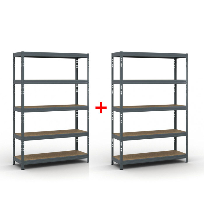B2B Partner Regał półkowy 1786 x 1200 x 400 mm, nośność 280 kg 1+1 GRATIS 540040