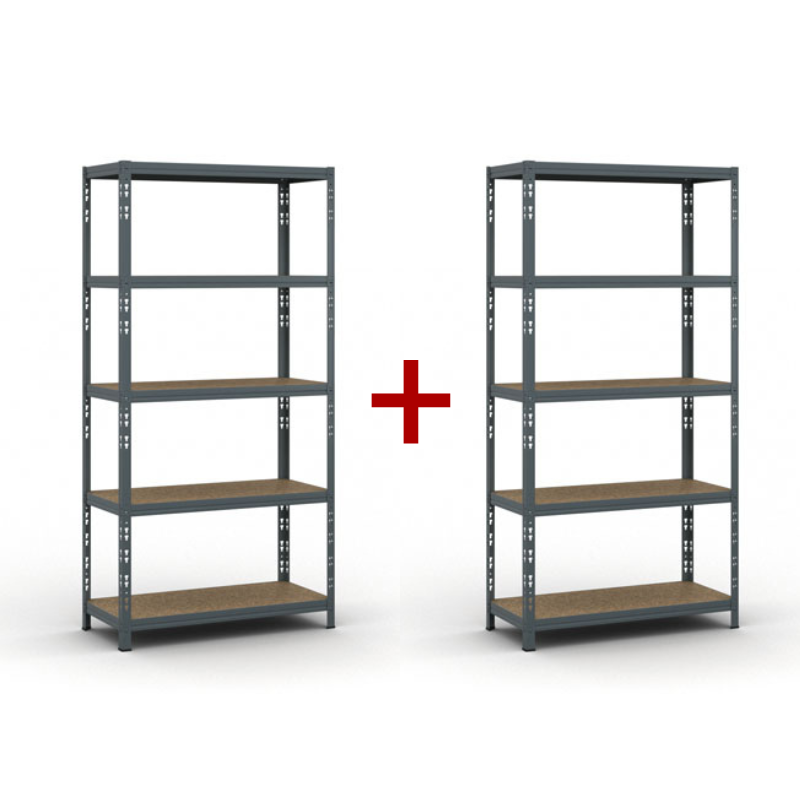 B2B Partner Regał półkowy 1790 x 900 x 400, nośność 175 kg 1+1 GRATIS 540037
