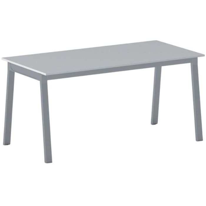 B2B Partner Stół PRIMO BASIC z szarosrebrnym stelażem, 1600 x 800 x 750 mm, szary 499055