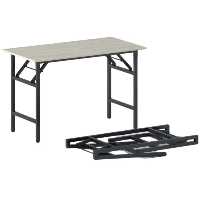 B2B Partner Stół konferencyjny FAST READY z czarnym stelażem, 1100 x 500 x 750 mm, naturalny dąb 499561