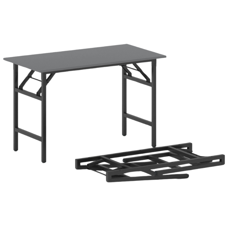B2B Partner Stół konferencyjny FAST READY z czarnym stelażem, 1100 x 500 x 750 mm, antracyt 499528