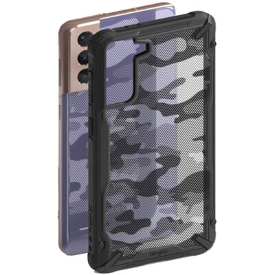 Ringke Etui Fusion X Galaxy S21 Plus 5G, czarne moro