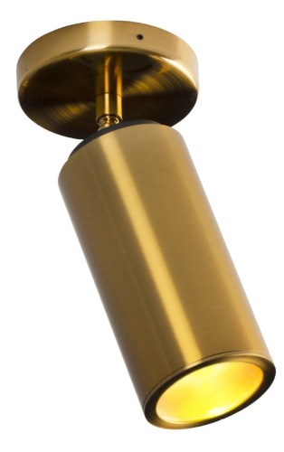 Maxlight LAMPA sufitowa VARSOVIA C0146 metalowa OPRAWA regulowana tuba minimalistyczna mosiądz C0146