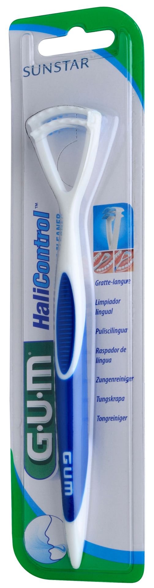 GUM HaliControl TonqueCleaner - Skrobaczka do języka ze szczoteczką Akc000066