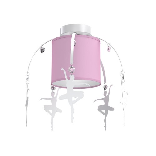 Milagro Baletnica lampa sufitowa 1-punktowa różowa MLP4972