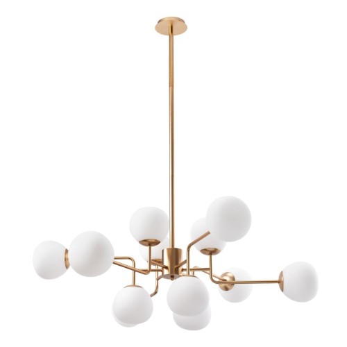 Maytoni LAMPA wisząca ERICH MOD221-PL-12-G Maytoni modernistyczna OPRAWA zwis kule balls białe MOD221-PL-12-G