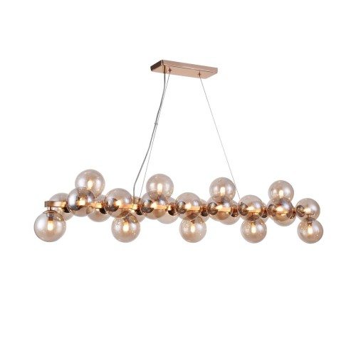 Maytoni LAMPA wisząca DALLAS MOD547PL-25G Maytoni szklana OPRAWA zwis kule balls bursztynowe MOD547PL-25G