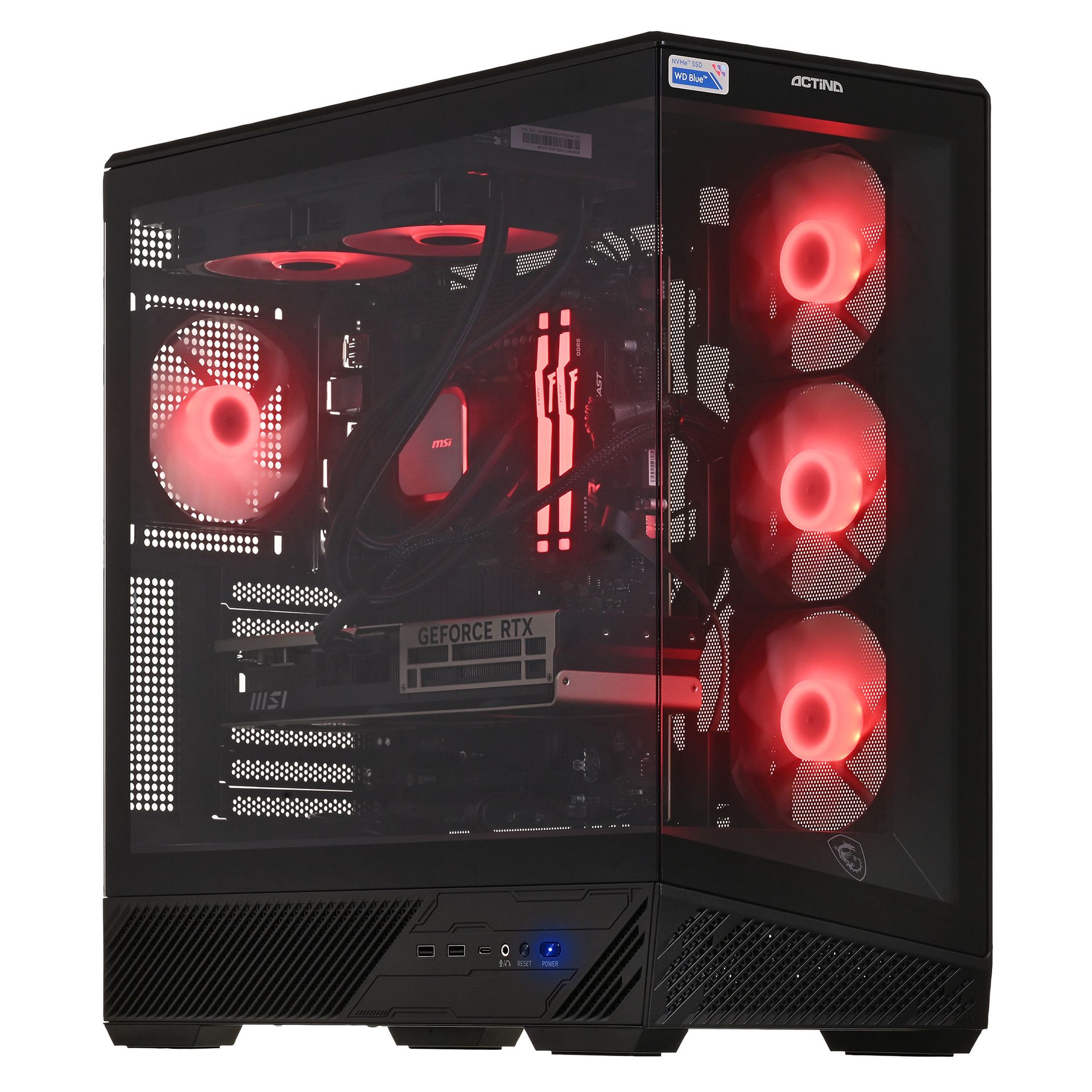Komputer Actina Powered by MSI 9950X3D/32GB/1TB/RTX5080/850W/W11H KOMACNGIP0613