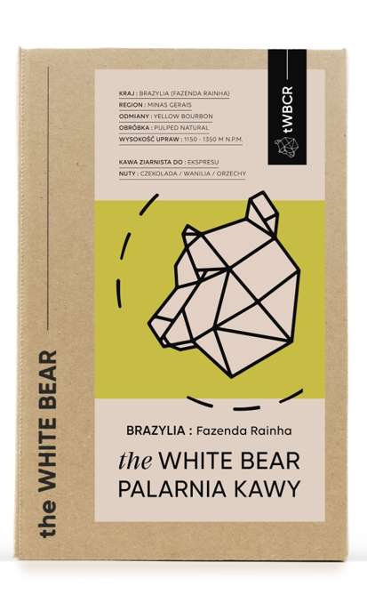 THE WHITE BEAR Kawa ziarnista The White Bear Brazylia Fazenda Rainha 1kg 6524-uniw