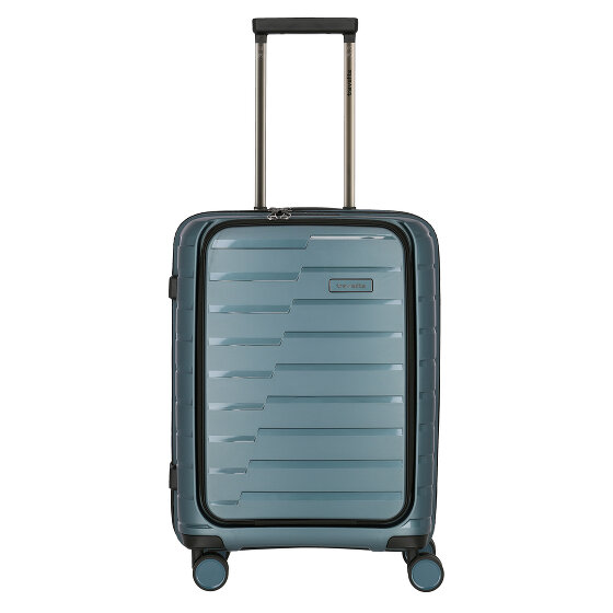 Travelite Air Base Walizka kabinowa na 4 kółkach 55 cm przegroda na laptopa eisblau