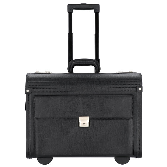 Alassio Alassio Walizka pilota na 2 kółkach 48 cm przegroda na laptopa schwarz