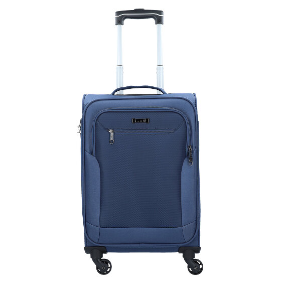 d&n Travel Line 6854 Walizka kabinowa na 4 kółkach 55 cm blau grau petrol