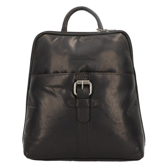 Spikes & Sparrow City Plecak skórzana 27 cm black