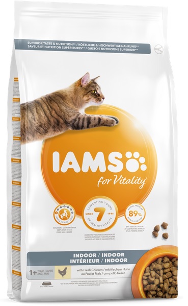 IAMS - Indoor karma sucha dla dorosłych kotów kurczakiem