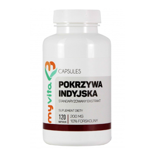 MyVita PRONESS Pokrzywa indyjska 200mg forskolina 10% ekstrakt 120 kapsułek
